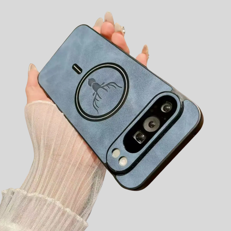 Leather Deer Pattern Google Pixel Wireless Charging Case