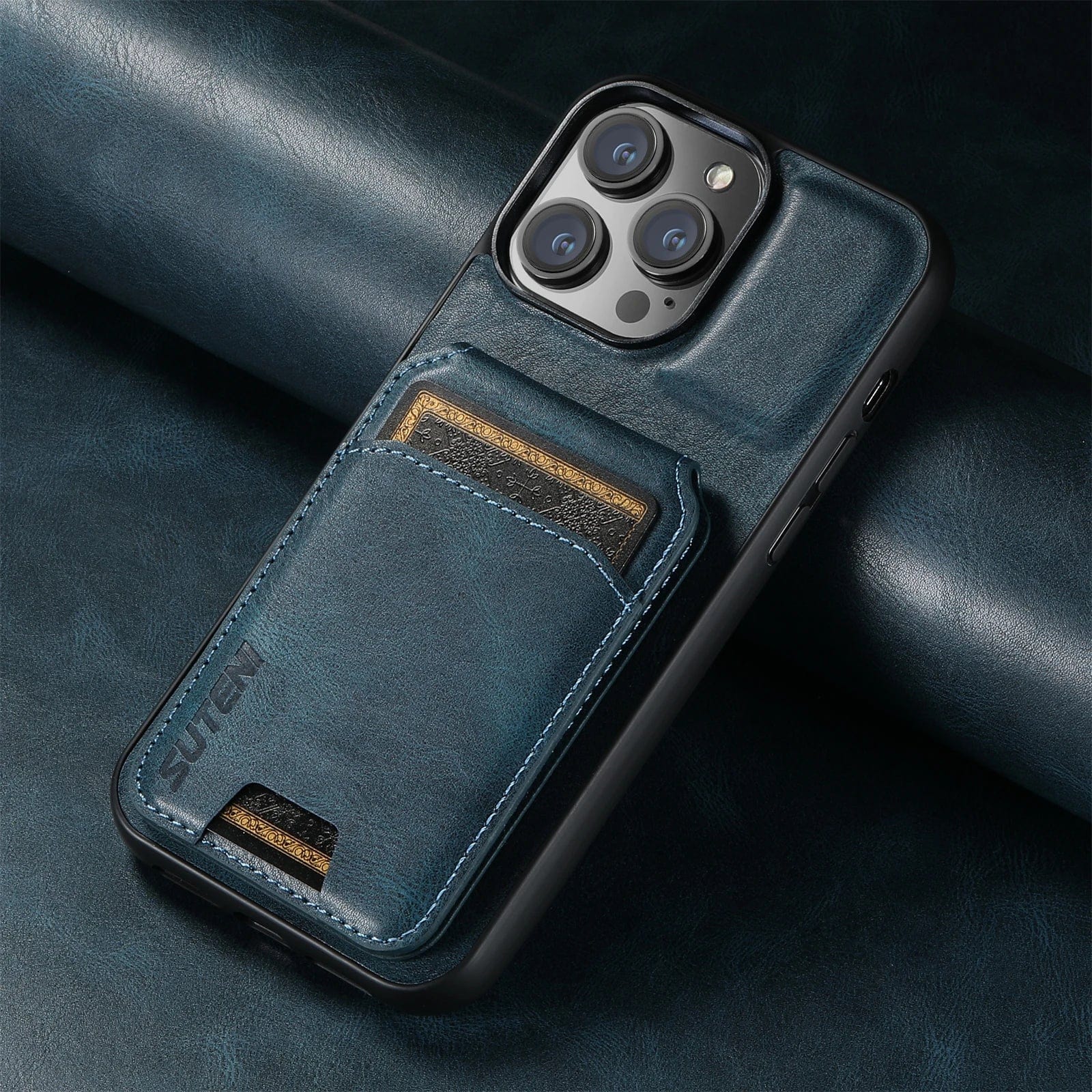 2 In 1 Magnetic Detachable iPhone Leather Wallet Case - Styleeo