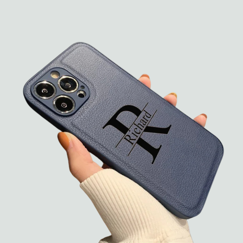 Laser Engraving Personalised iPhone Leather Case