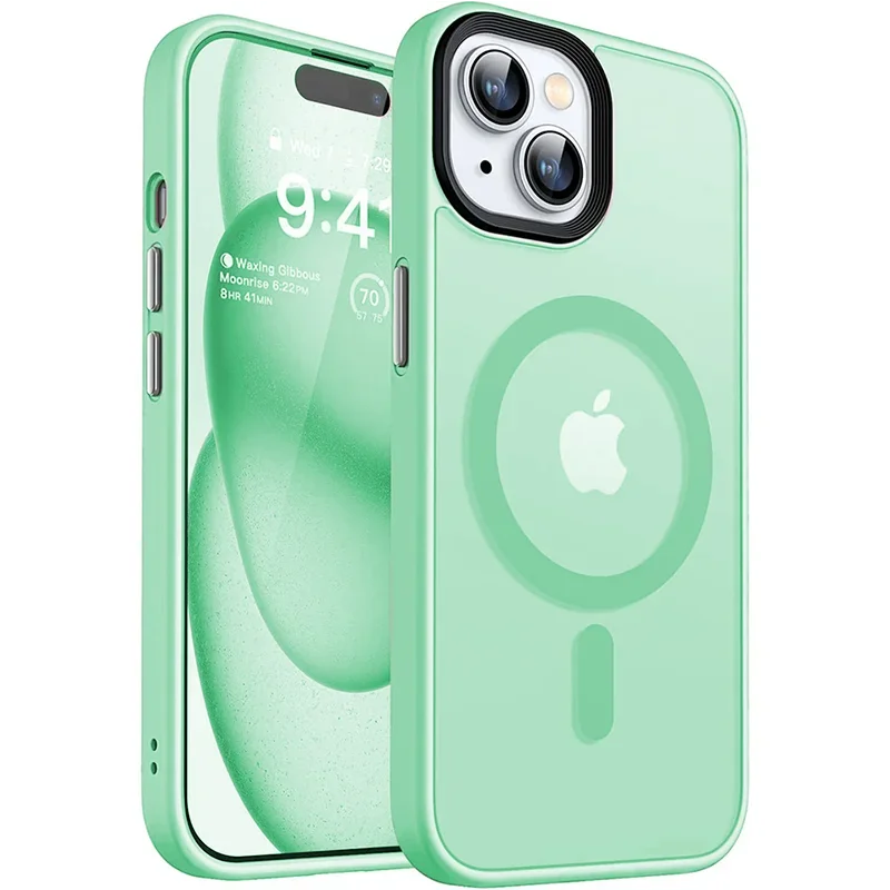 MagSafe iPhone Case | Matte Magnetic Armor Hybrid Shockproof Cover