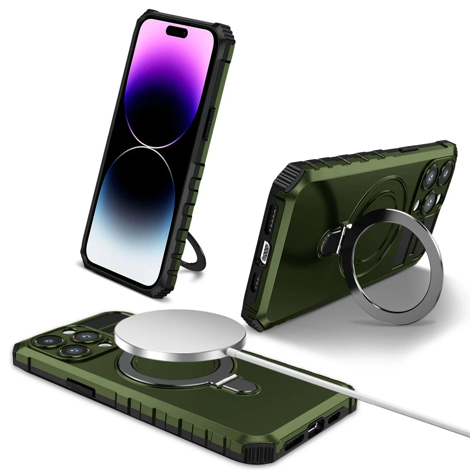 iPhone 16/15 MagSafe Ring Holder Case - Styleeo