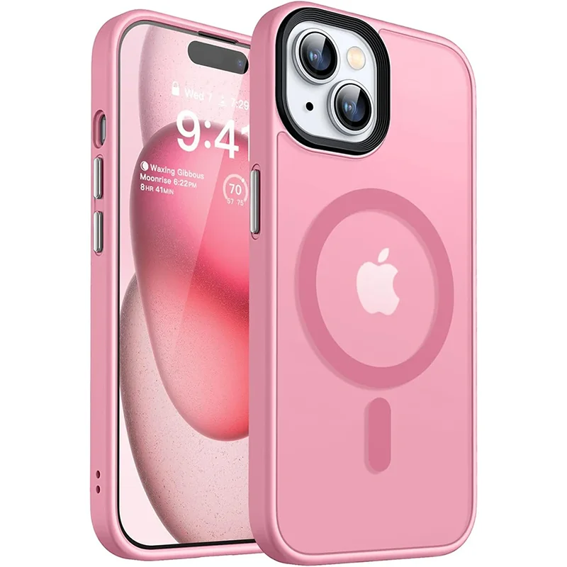 MagSafe iPhone Case | Matte Magnetic Armor Hybrid Shockproof Cover