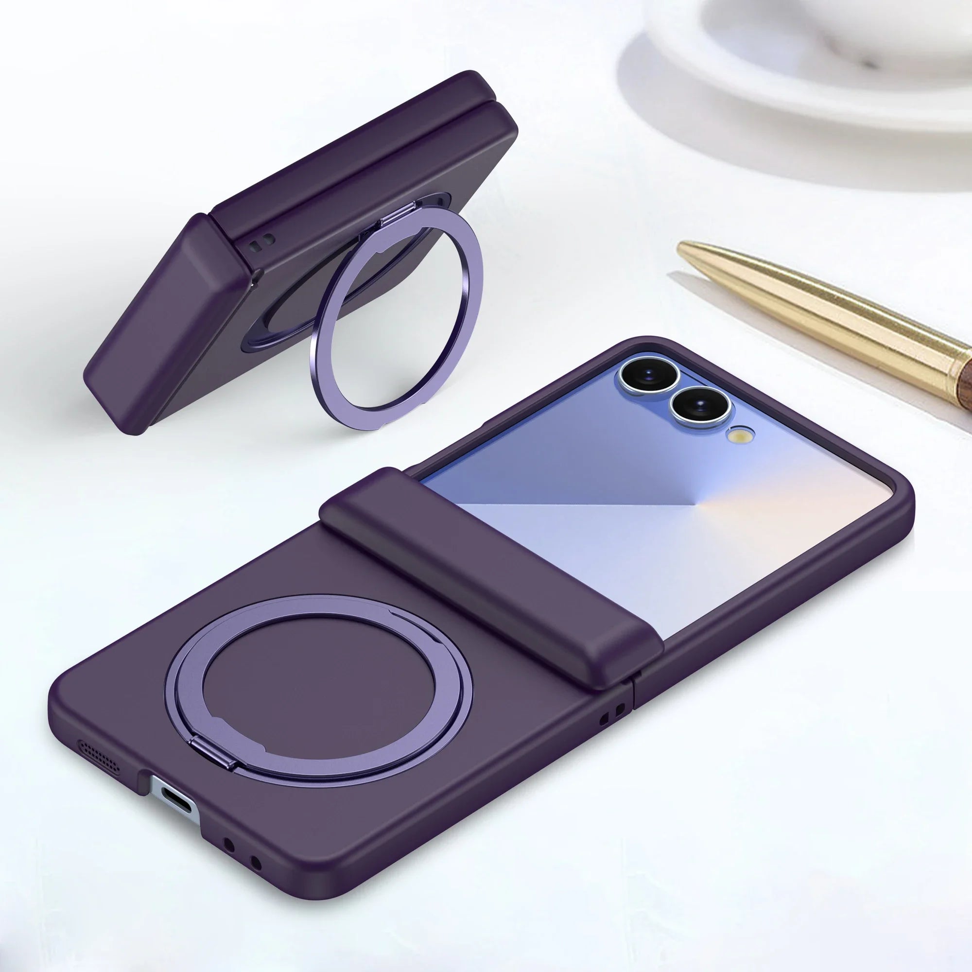 Samsung Galaxy Z Flip Ringholder Wireless Charging Case