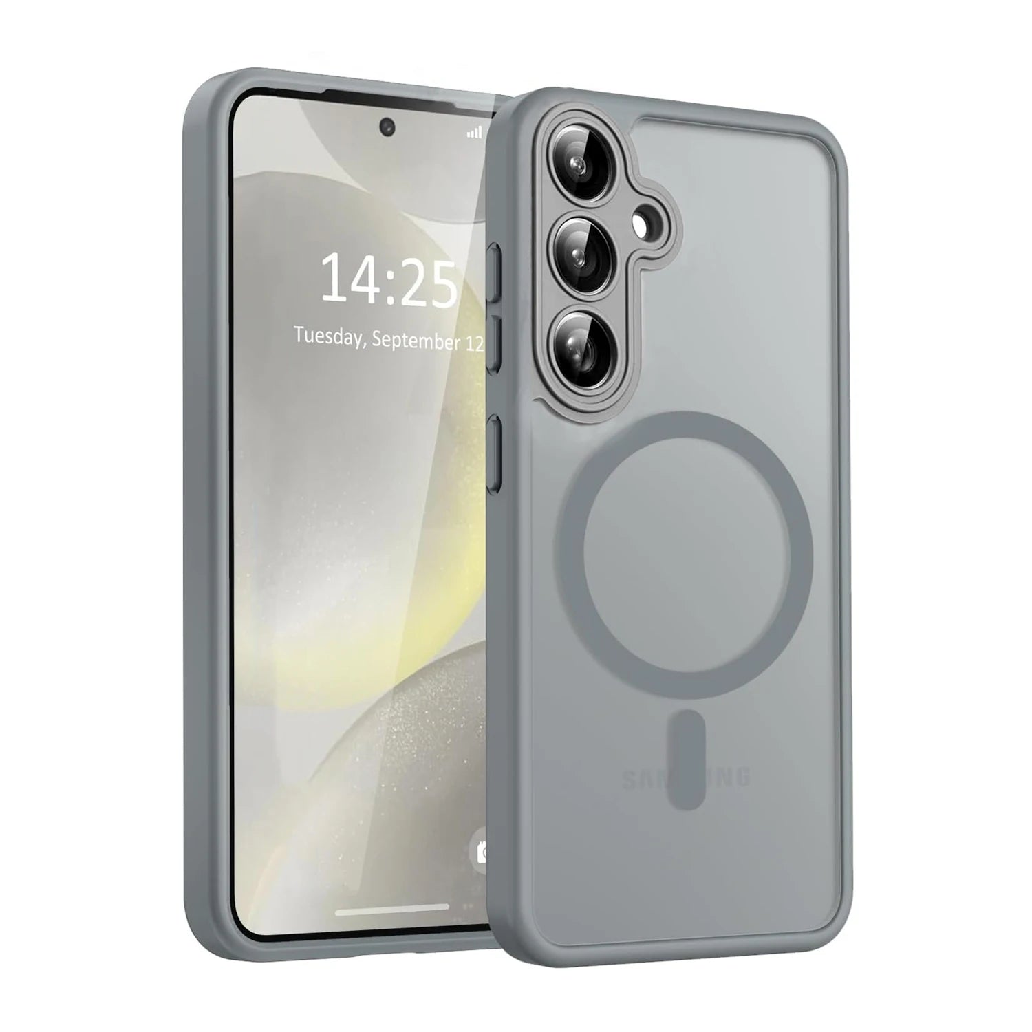Samsung Galaxy Matte Clear Wireless Charging Case
