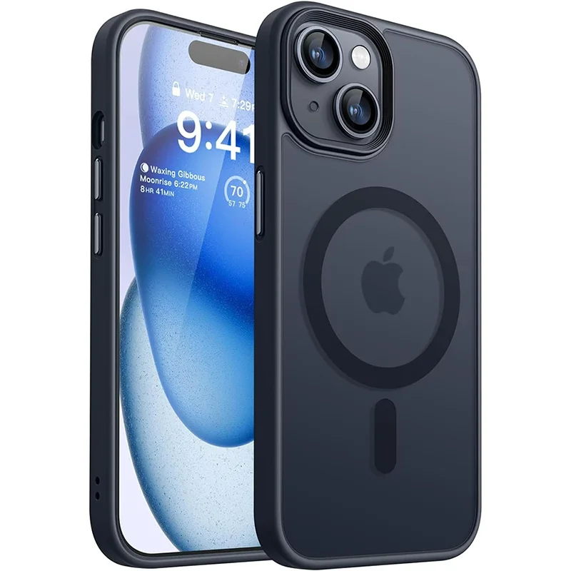 MagSafe iPhone Case | Matte Magnetic Armor Hybrid Shockproof Cover