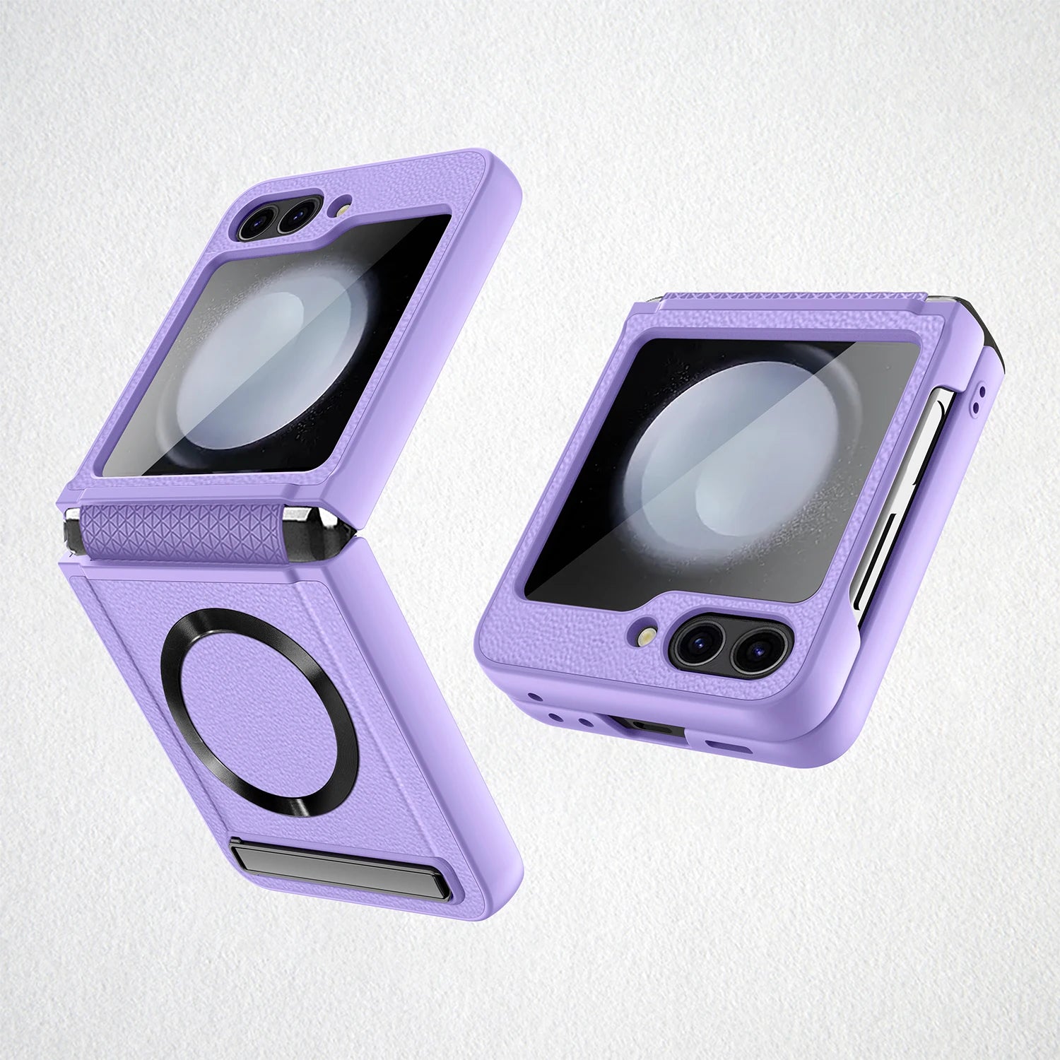 Magnetic PU Leather Samsung Galaxy Z Flip Wireless Charging Case