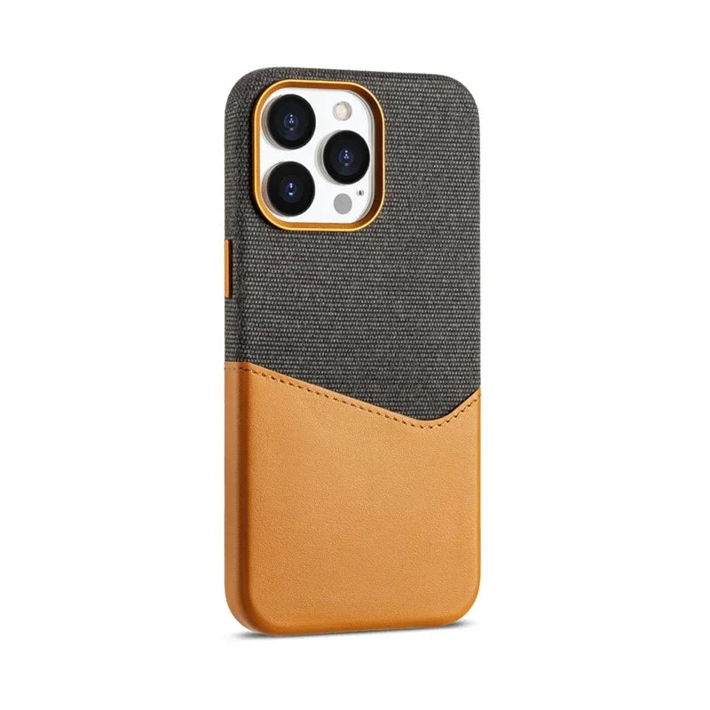 MagSafe Leather iPhone Cardholder Protective Case - Styleeo