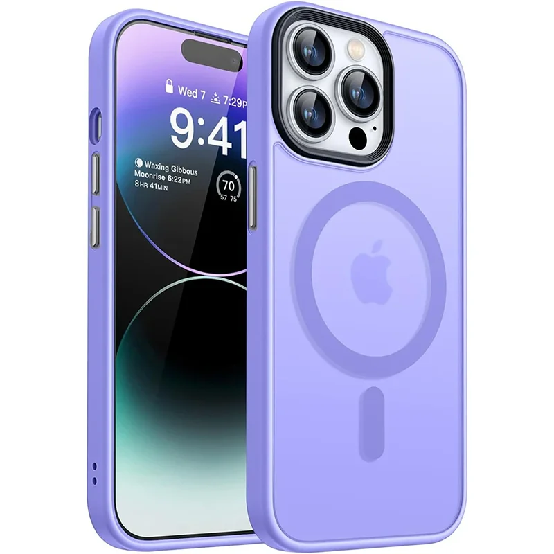 MagSafe iPhone Case | Matte Magnetic Armor Hybrid Shockproof Cover