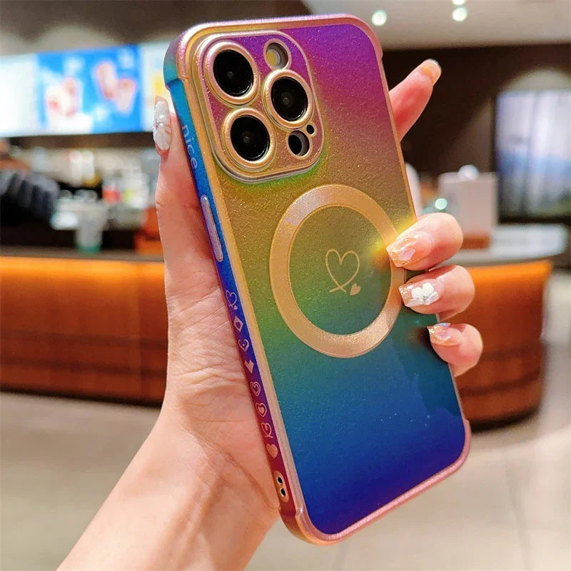 Magnetic Plating iPhone Shockproof MagSafe Case - Styleeo