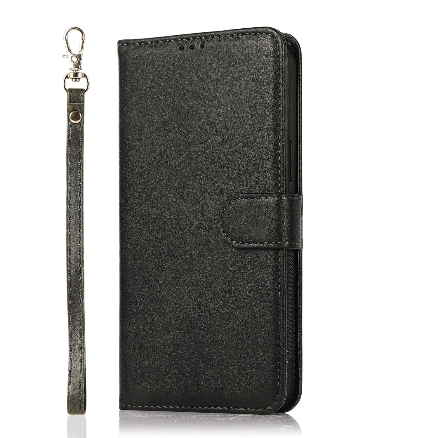 Magnetic Flip Cover Detachable iPhone Leather Wallet Case - Styleeo