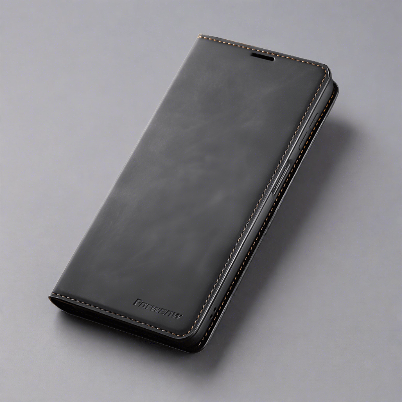 Magnetic Flip Cover Leather iPhone Wallet Case - Styleeo