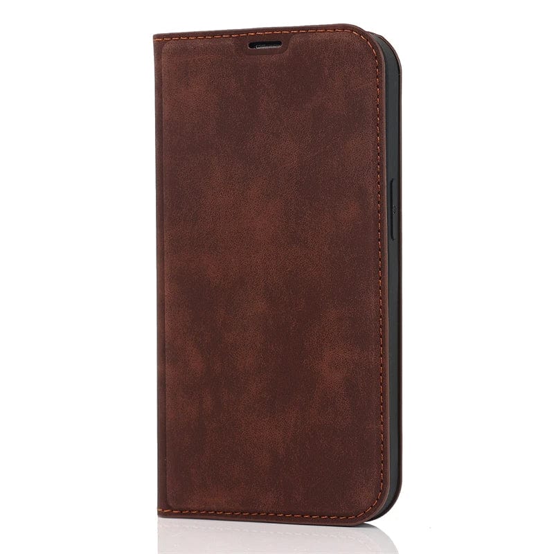 RFID Leather Flip Cover Magnetic iPhone MagSafe Wallet Case