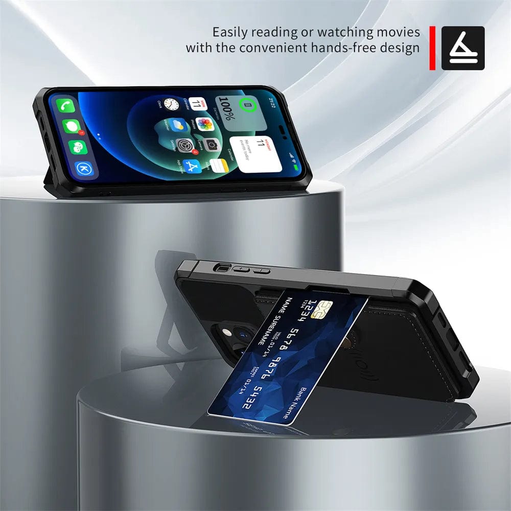 Shockproof Cardholder Case For iPhone 15/15Pro/15ProMax/15Plus Cardholder Case For iPhone 15 Styleeo