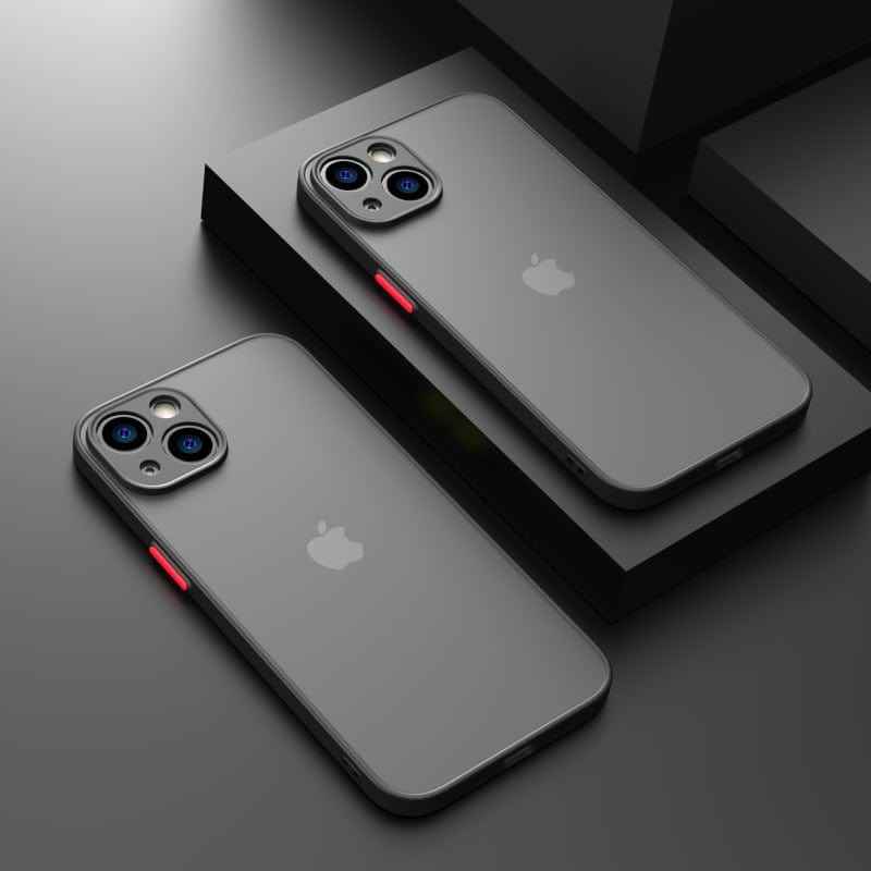 Shockproof Matte Clear Case For iPhone 14
