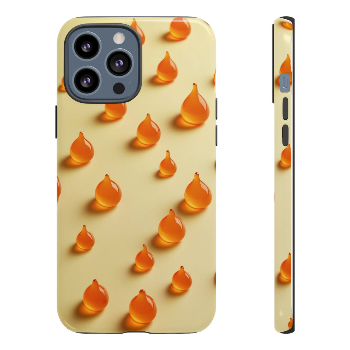 Custom Printed Orange Drops iPhone Case