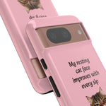 Custom Cat Print Google Pixel Dual Layer Protective Case