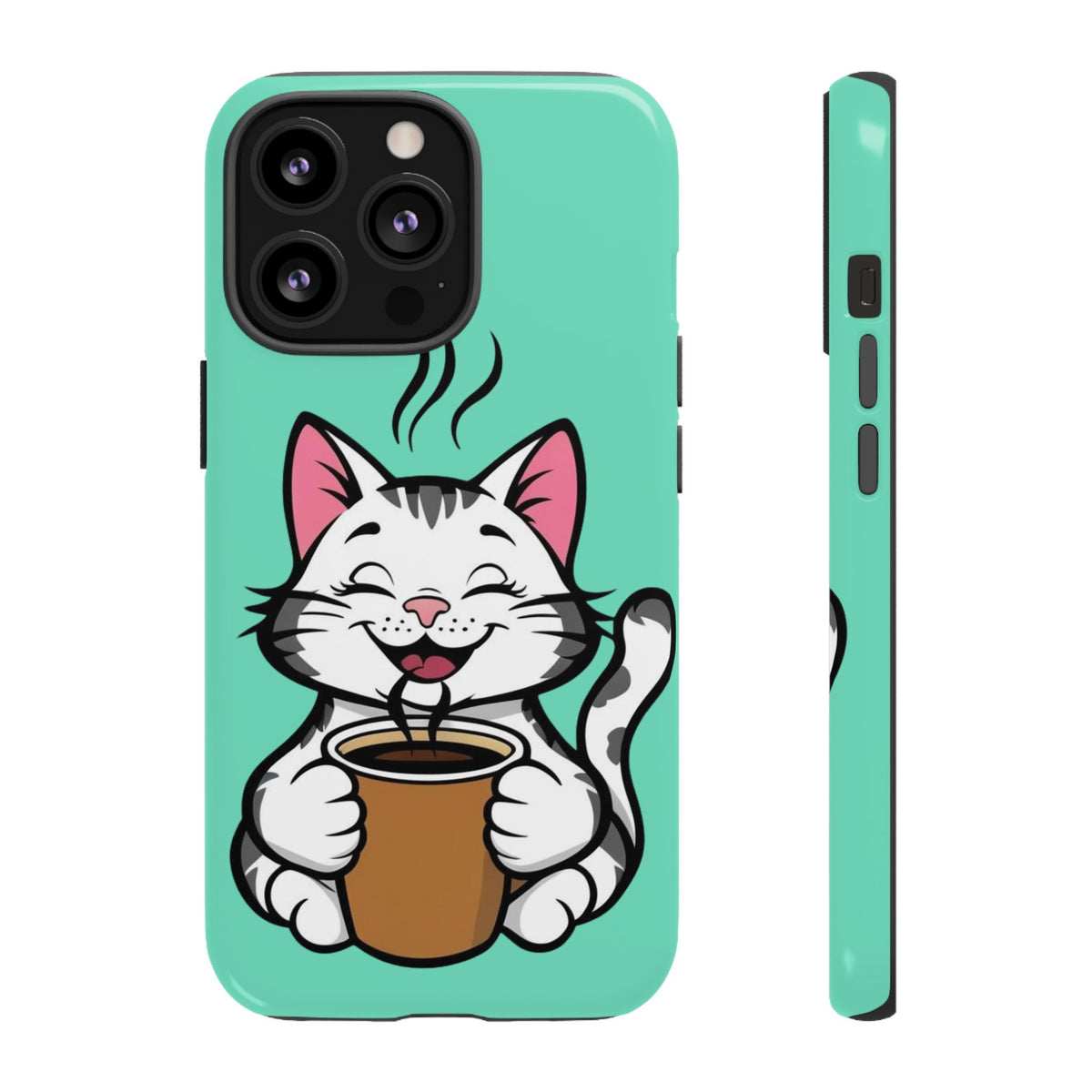 Custom Printed Cat iPhone Protective Case