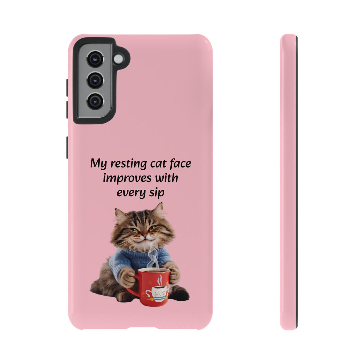 Custom Cat Print Samsung Dual Layer Protective Case