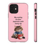 Custom Cat Print iPhone Dual Layer Protective Case