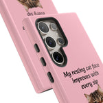 Custom Cat Print Samsung Dual Layer Protective Case