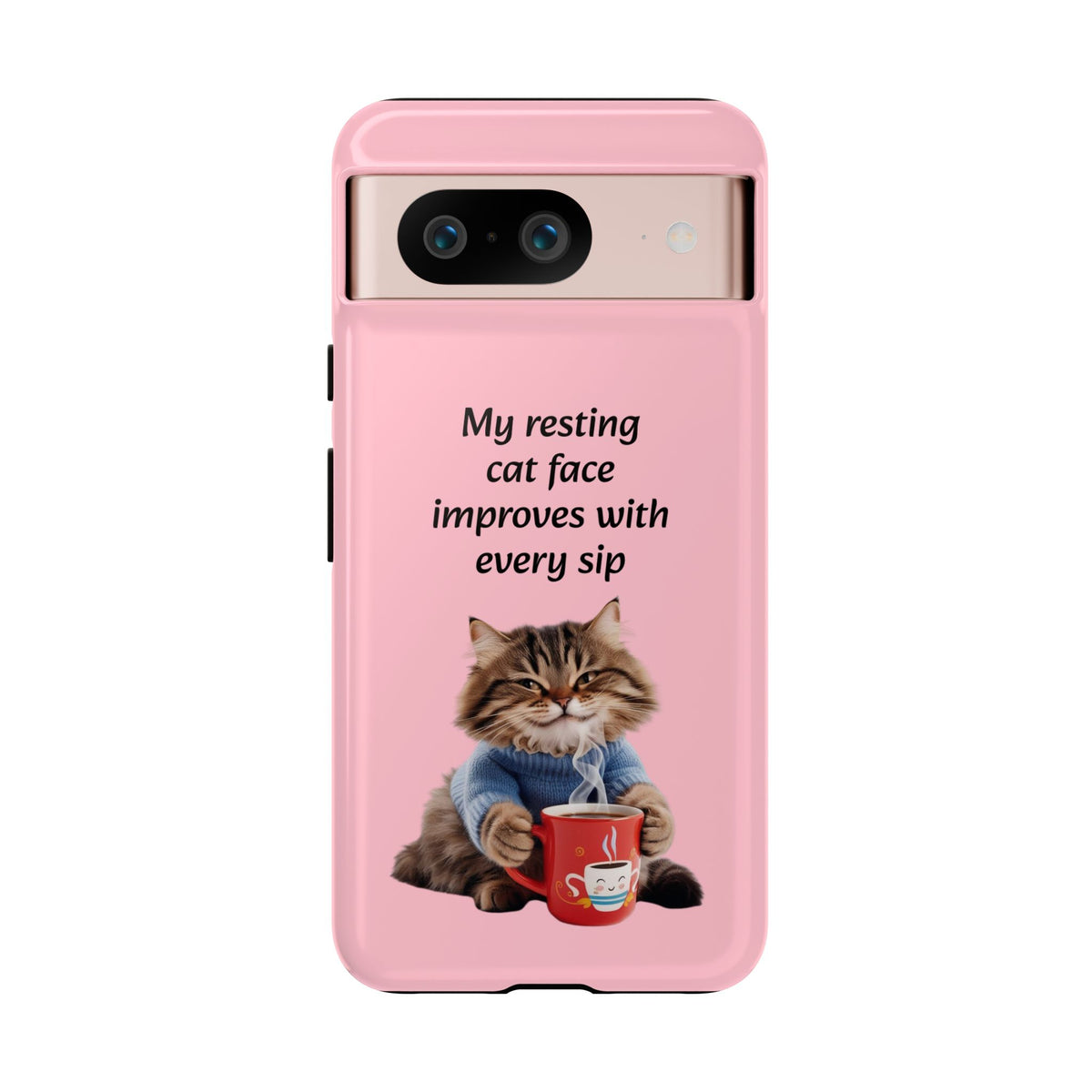 Custom Cat Print Google Pixel Dual Layer Protective Case