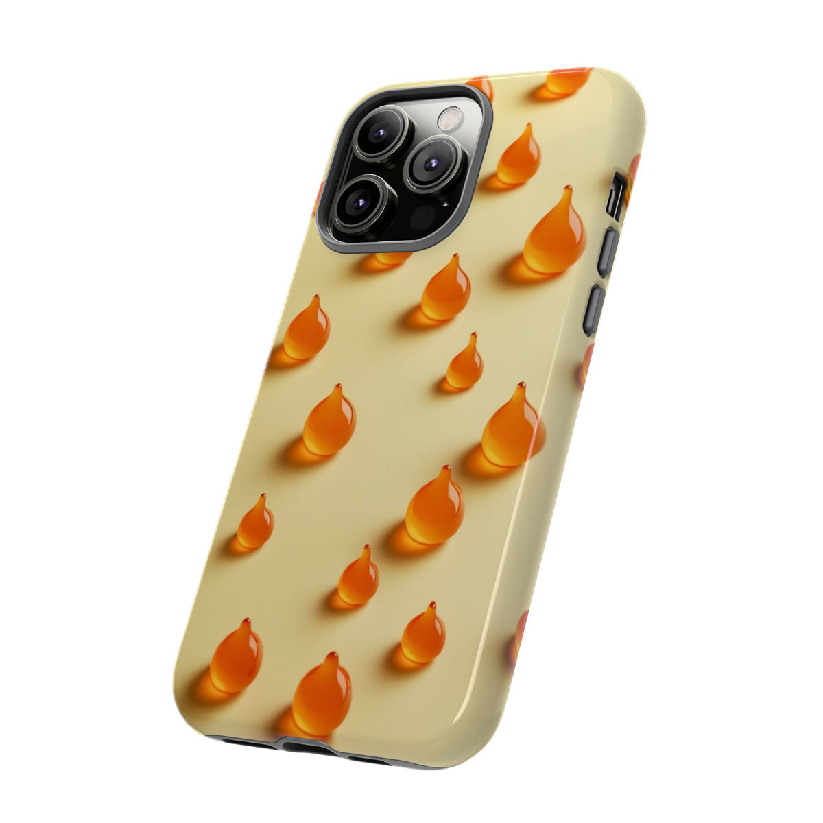 Custom Printed Orange Drops iPhone Case