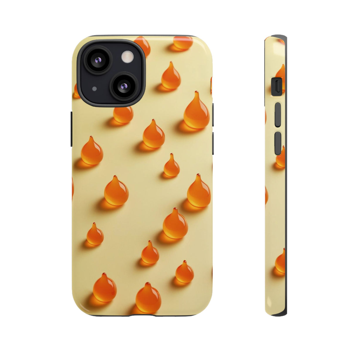 Custom Printed Orange Drops iPhone Case