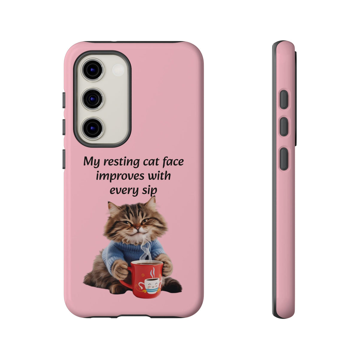 Custom Cat Print Samsung Dual Layer Protective Case