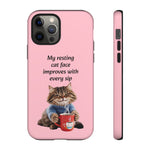 Custom Cat Print iPhone Dual Layer Protective Case