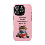 Custom Cat Print iPhone Dual Layer Protective Case