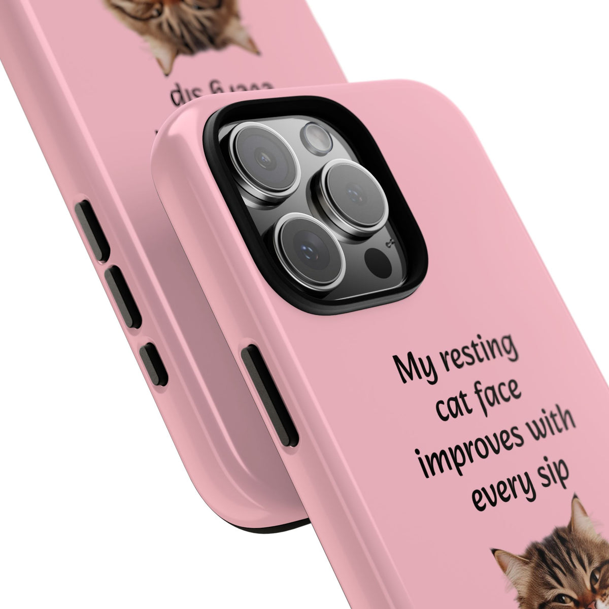 Custom Cat Print iPhone Dual Layer Protective Case