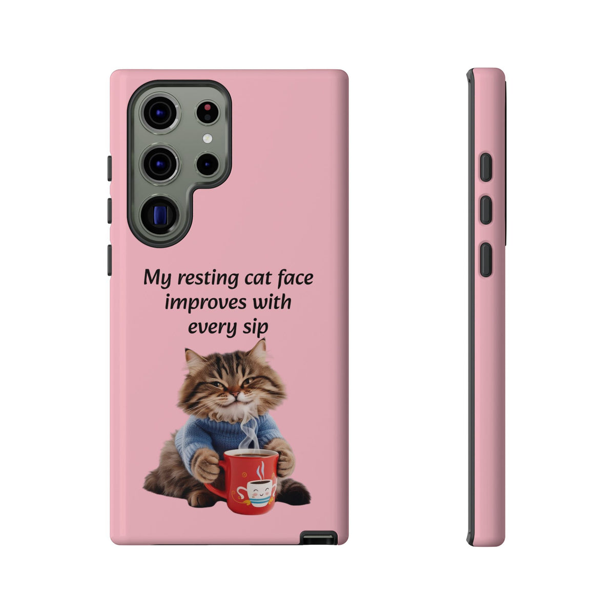 Custom Cat Print Samsung Dual Layer Protective Case