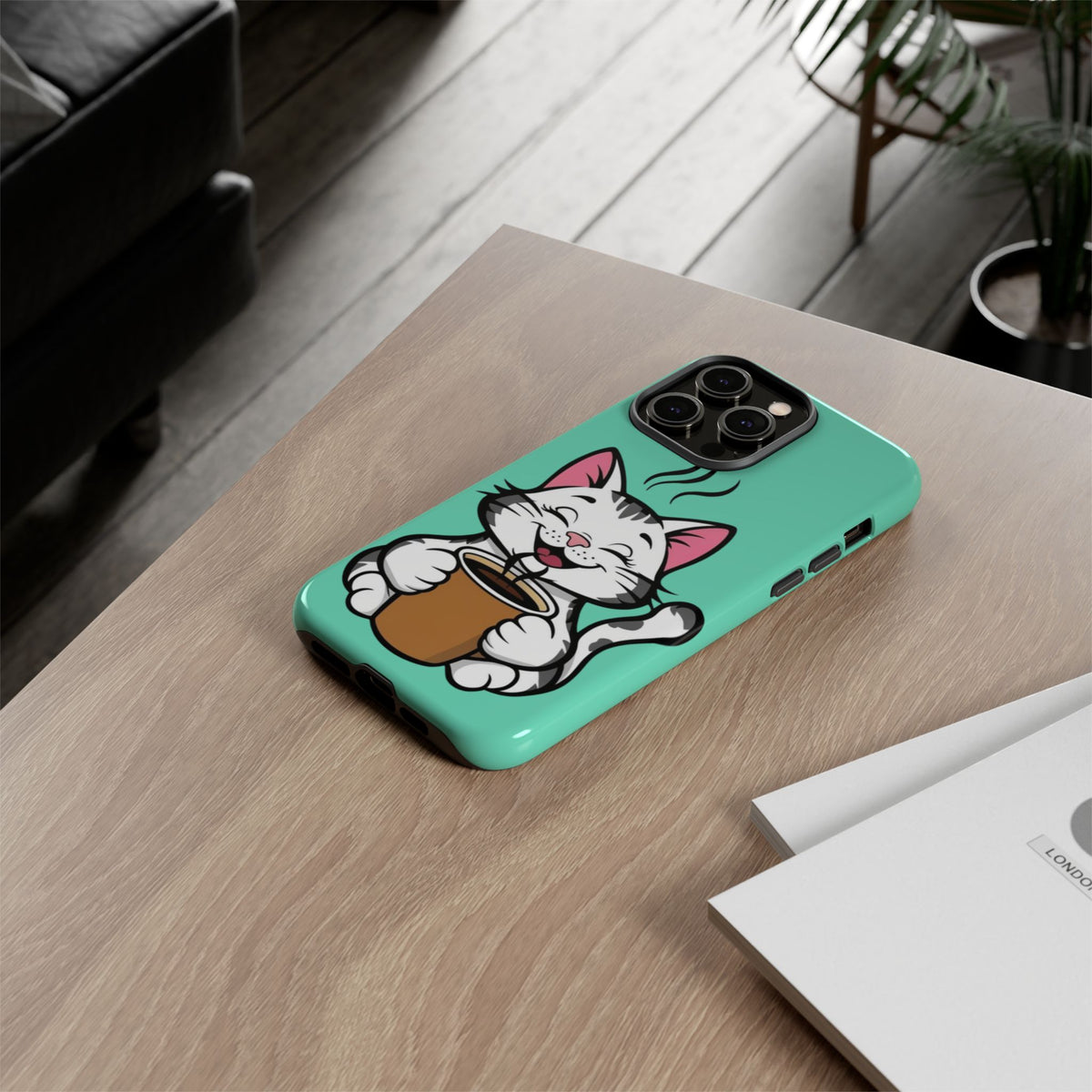 Custom Printed Cat iPhone Protective Case