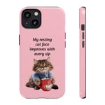 Custom Cat Print iPhone Dual Layer Protective Case