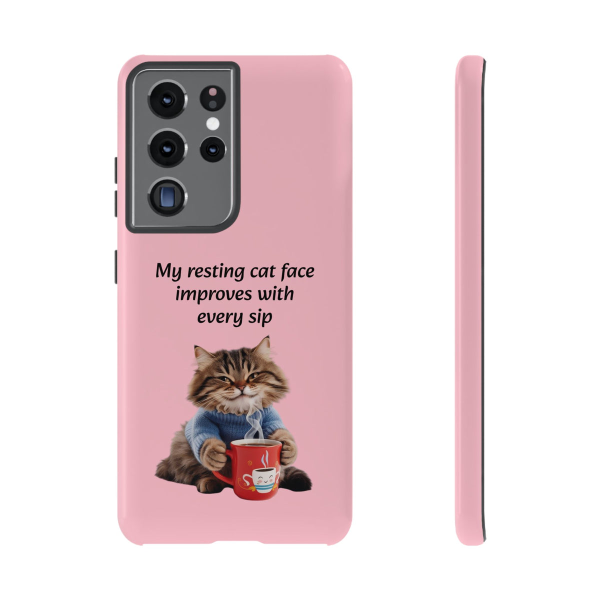 Custom Cat Print Samsung Dual Layer Protective Case