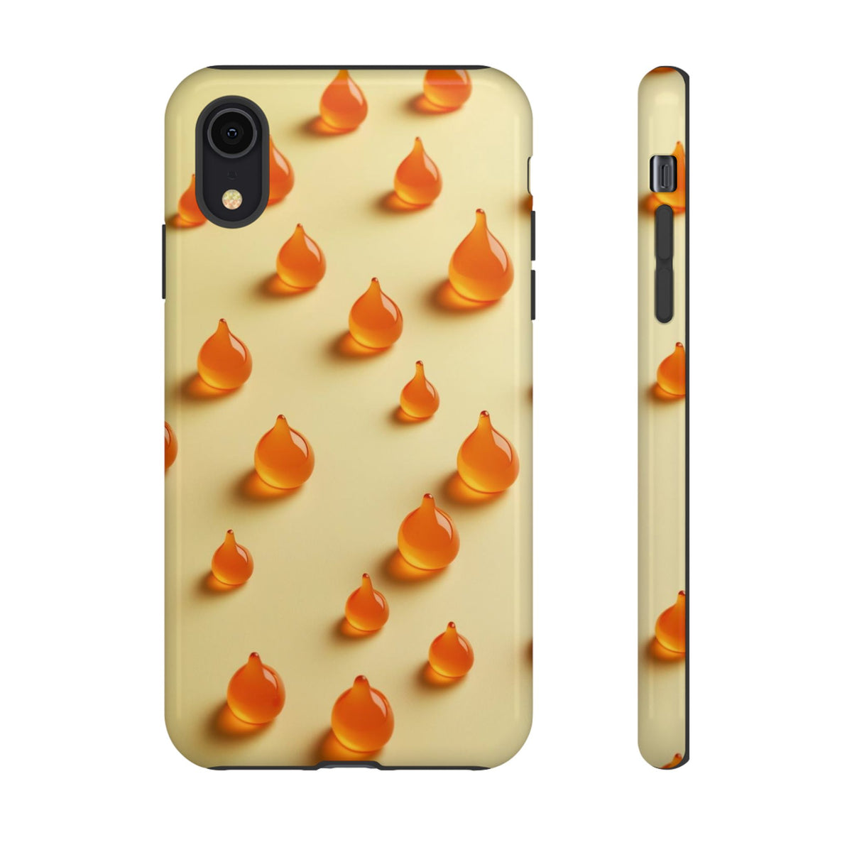 Custom Printed Orange Drops iPhone Case