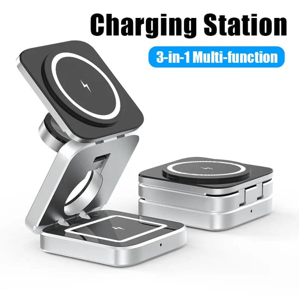 15W Wireless Charging Station | 3 In 1 Foldable & Portable