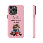 Custom Cat Print iPhone Dual Layer Protective Case