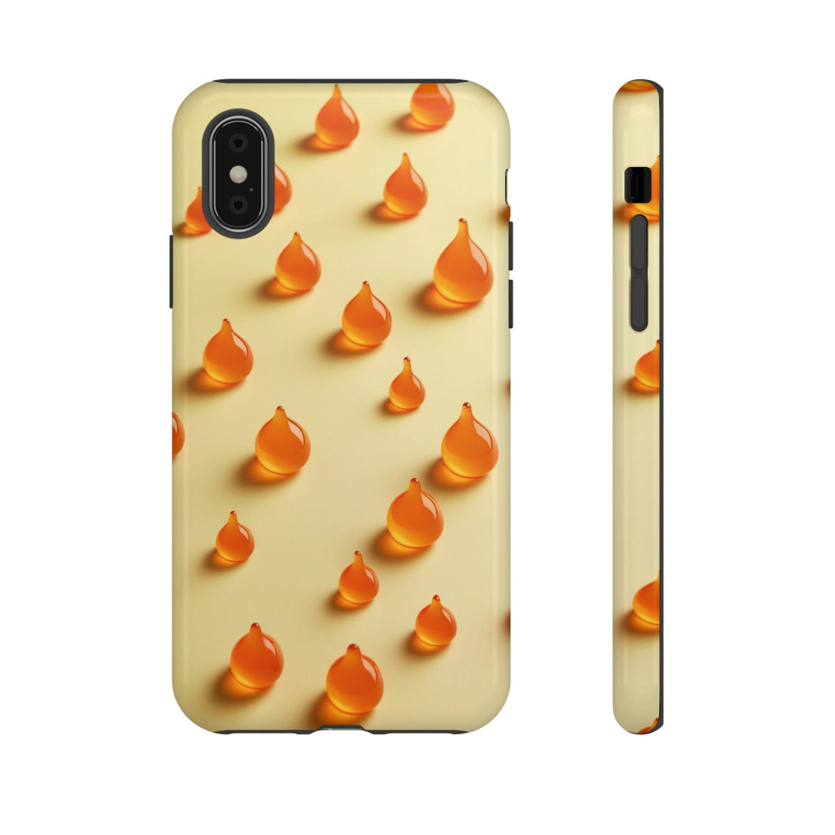 Custom Printed Orange Drops iPhone Case