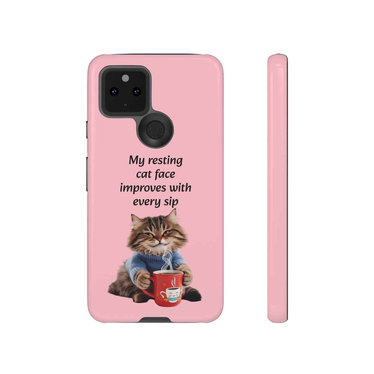 Custom Cat Print Google Pixel Dual Layer Protective Case