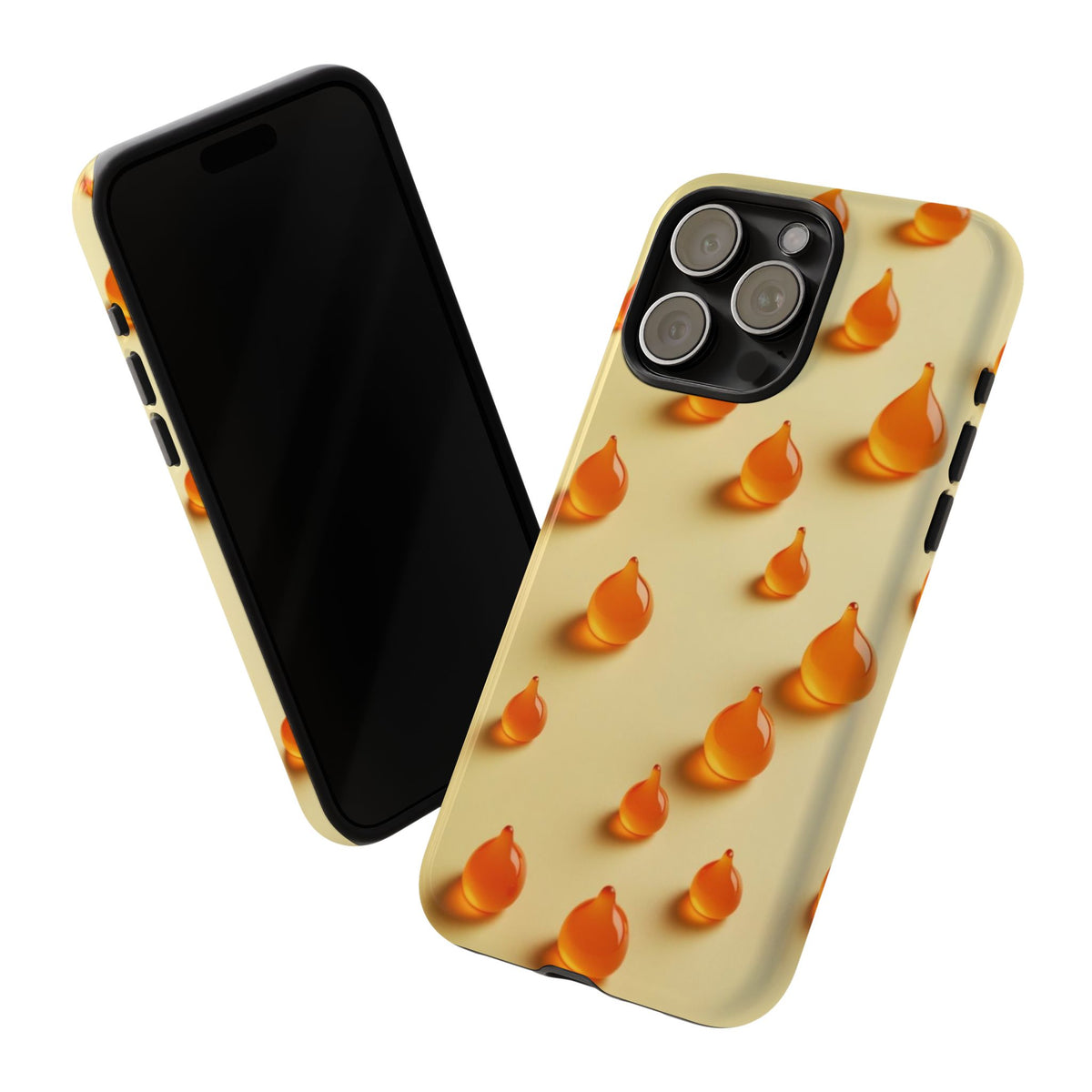 Custom Printed Orange Drops iPhone Case