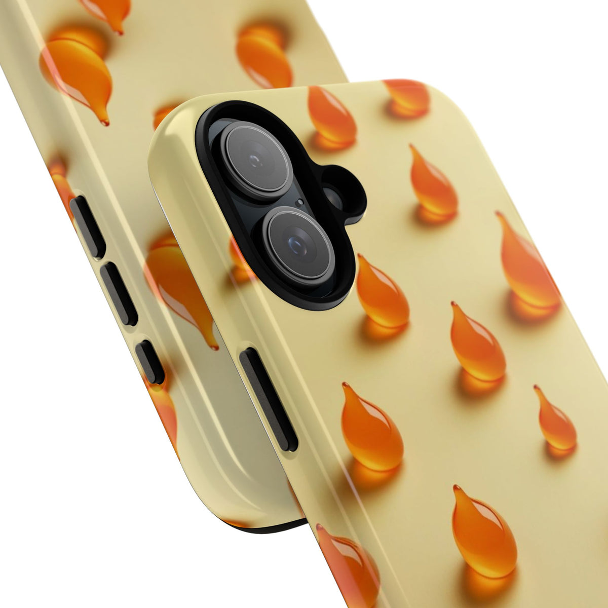 Custom Printed Orange Drops iPhone Case