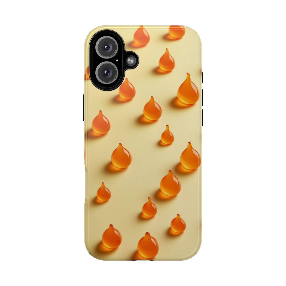 Custom Printed Orange Drops iPhone Case