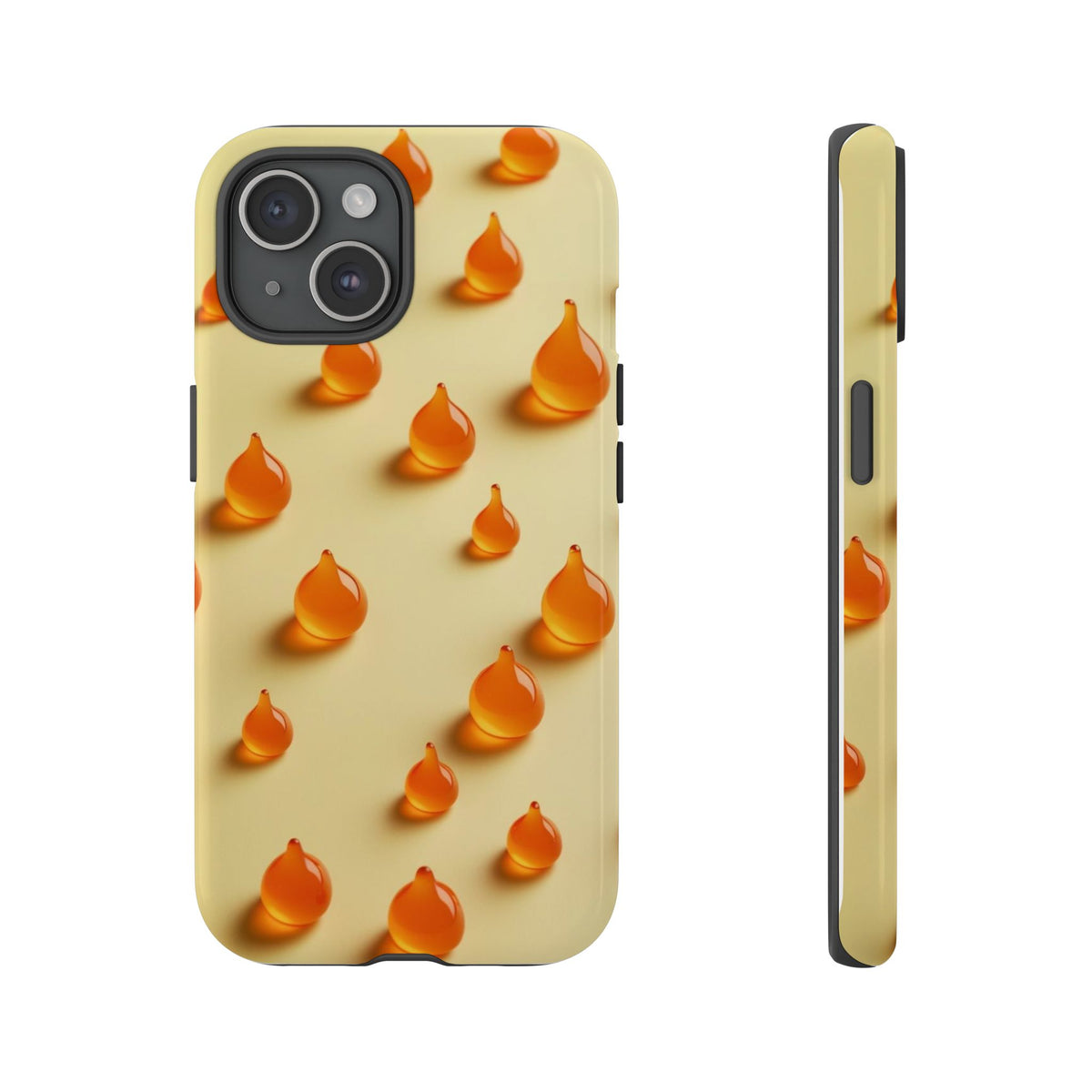 Custom Printed Orange Drops iPhone Case