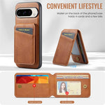 2- In 1 Magnetic Detachable Google Pixel Leather Wallet Case