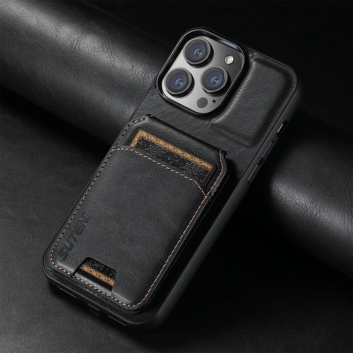 2 In 1 Magnetic Detachable iPhone Leather Wallet Case