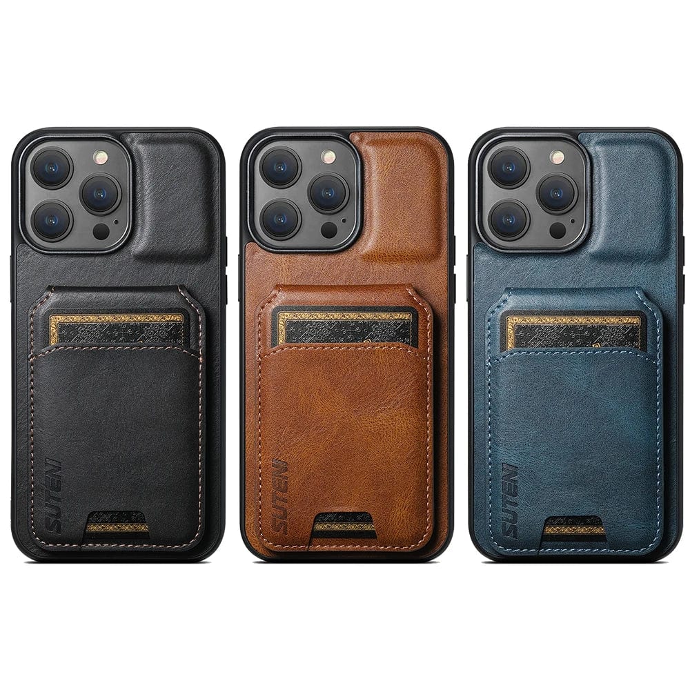 2 In 1 Magnetic Detachable iPhone Leather Wallet Case