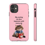 Custom Cat Print iPhone Dual Layer Protective Case