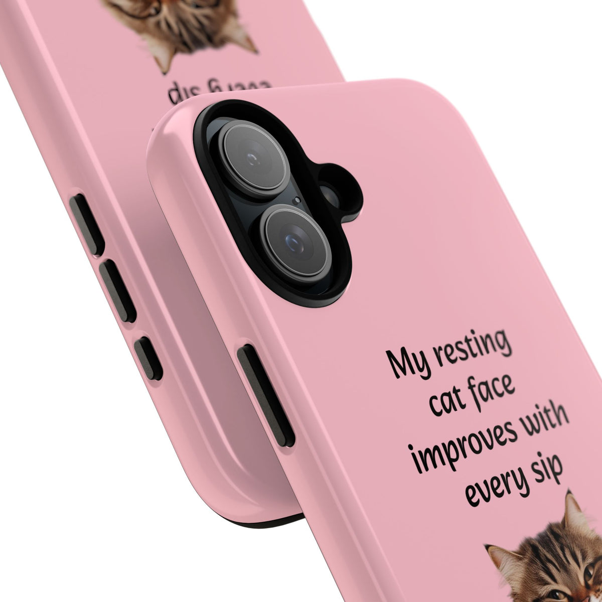 Custom Cat Print iPhone Dual Layer Protective Case