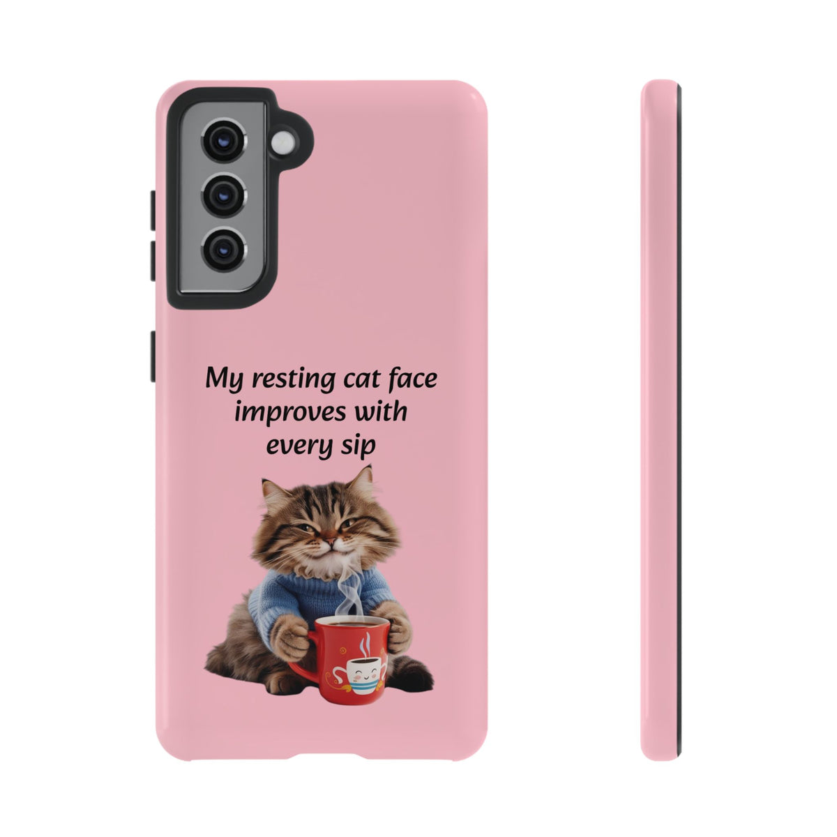 Custom Cat Print Samsung Dual Layer Protective Case